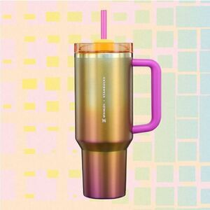 Starbucks+Stanley collaboration NWT  40 oz sunset haze